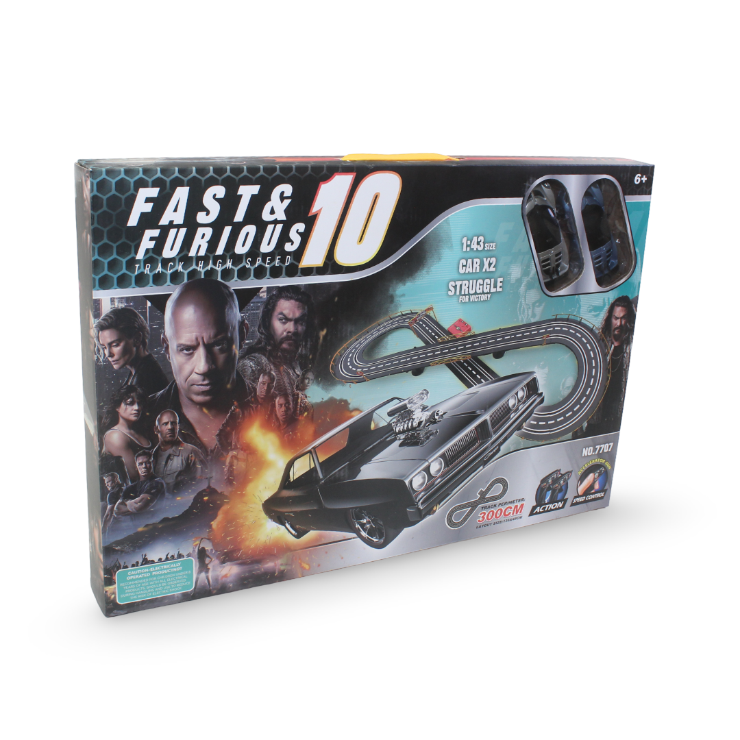 Fast & Furious 10 Stunt Raceway Slot Car Set - Toys - OKO
