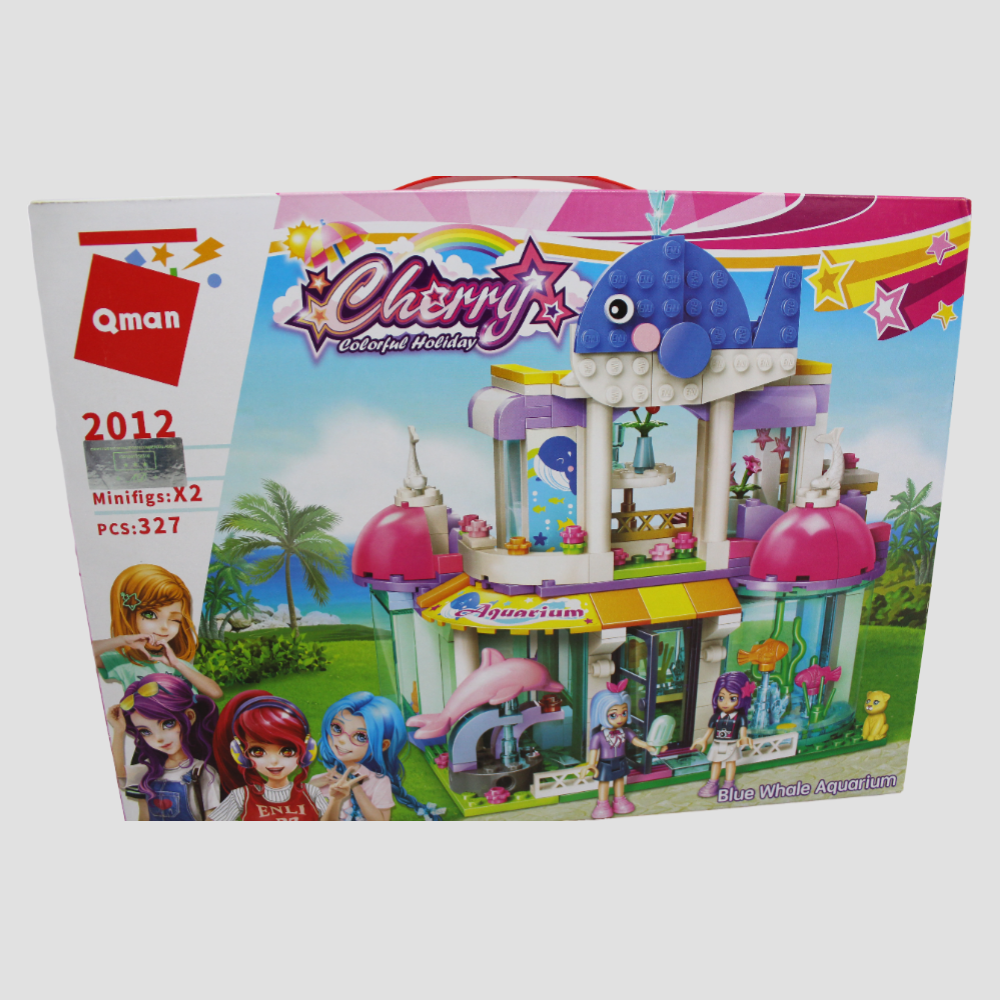 Qman Blue Whale Aquarium Building Blocks Toy