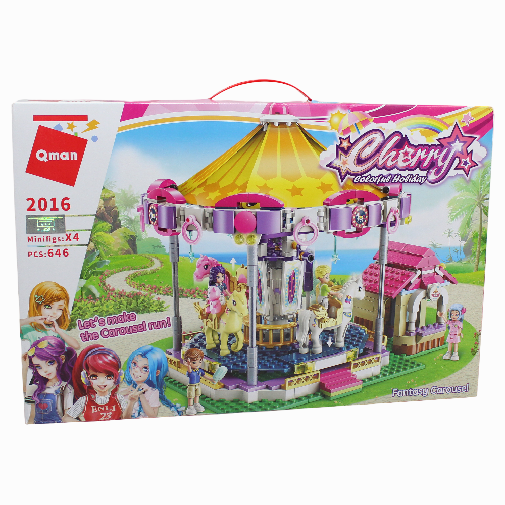 Cherry Colorful Holiday Building Blocks - 646 Pcs