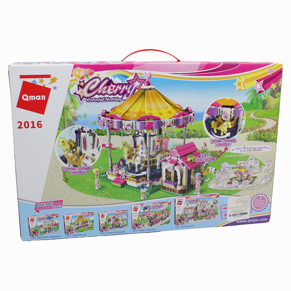 Cherry Colorful Holiday Building Blocks - 646 Pcs