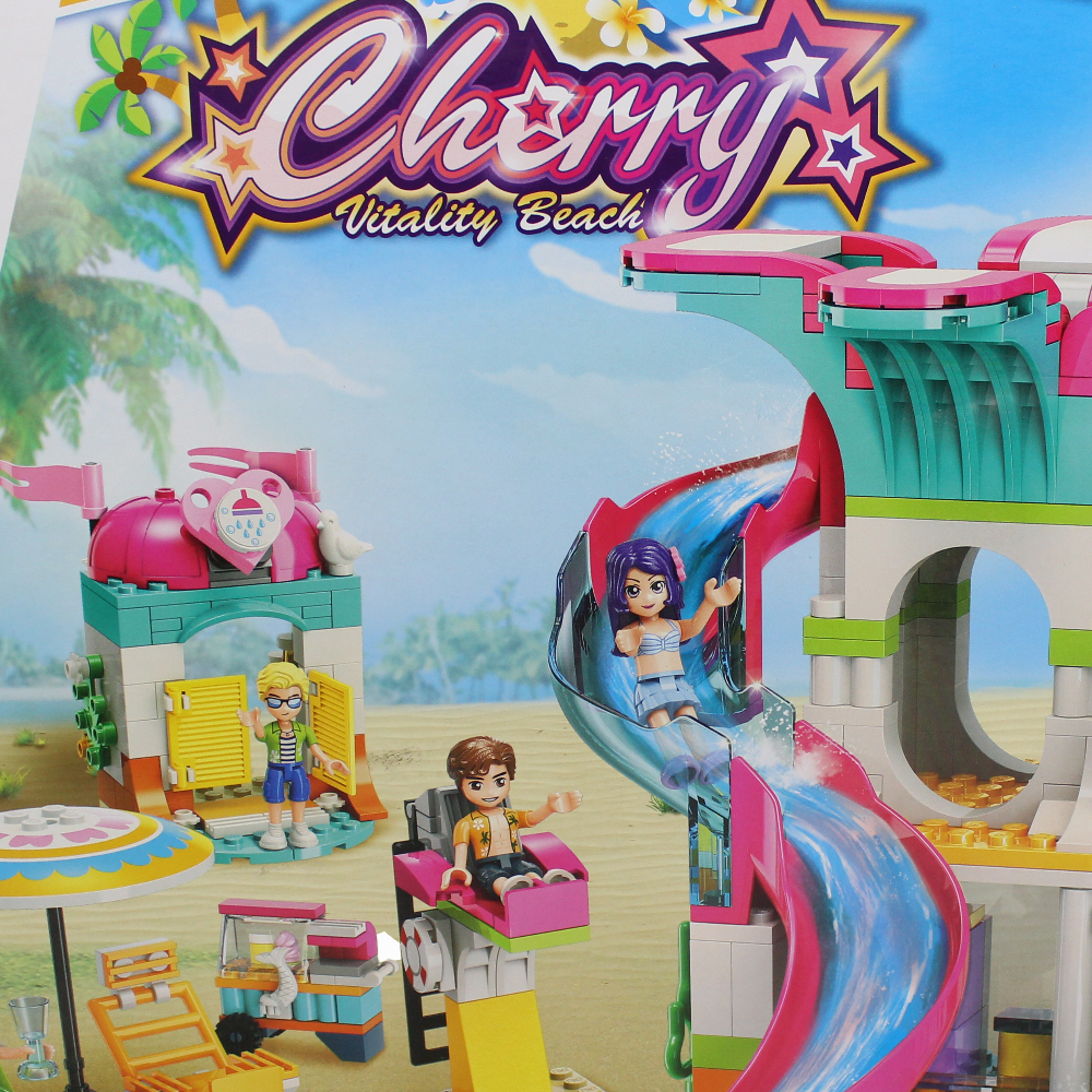 Cherry Vitality Beach Building Blocks - 828 Pcs
