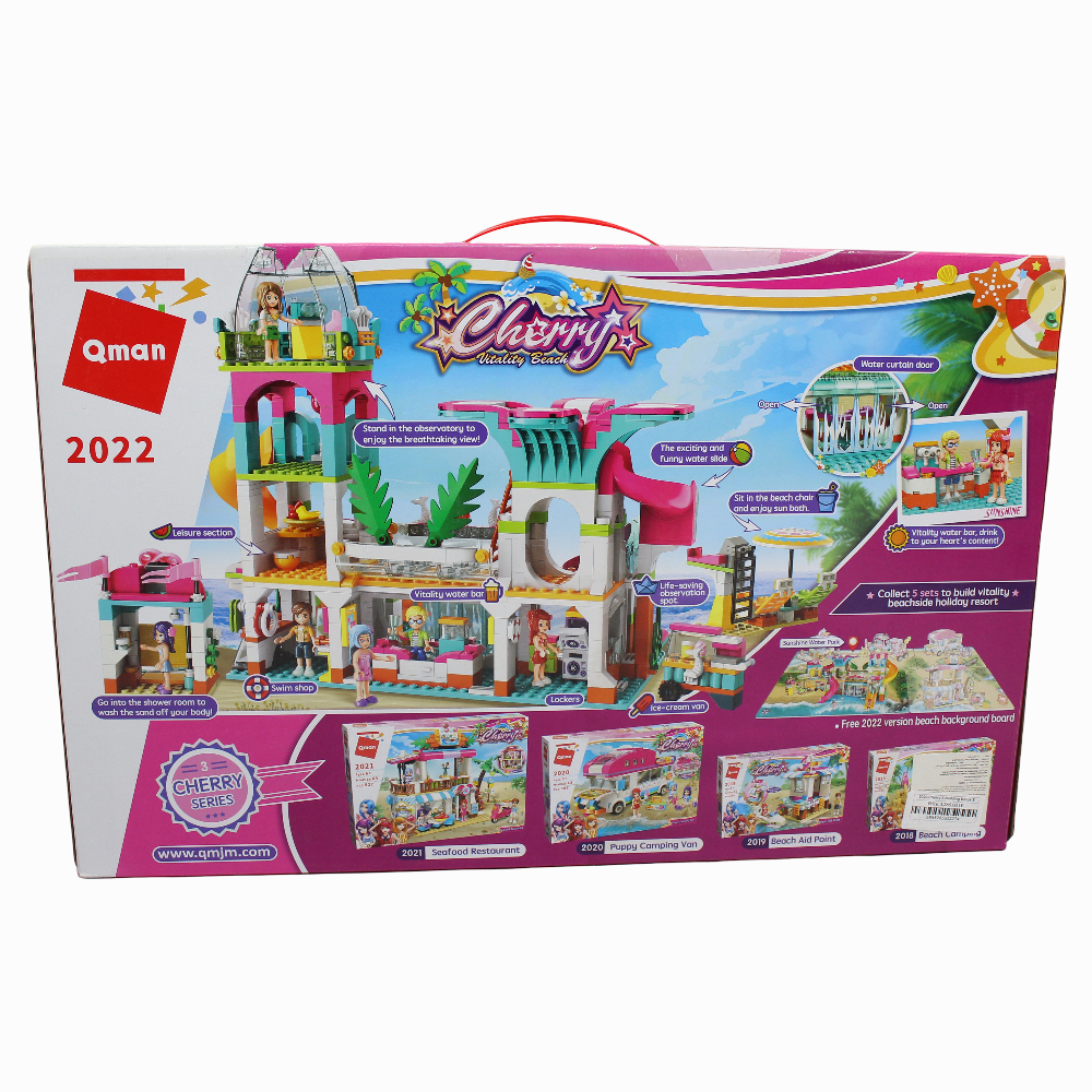 Cherry Vitality Beach Building Blocks - 828 Pcs