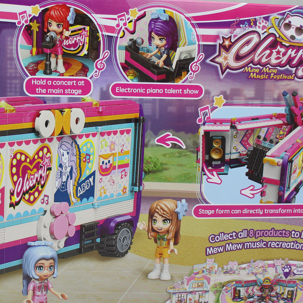 Cherry Mew Mew Music Festival Building Blocks - 984 Pcs