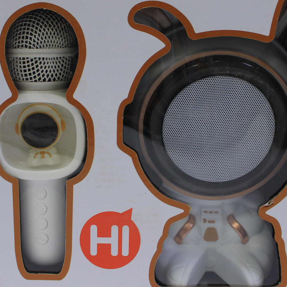 Wireless Karaoke Machine with Mic - White