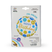 18-Inch Happy Birthday Foil Balloon – Assorted Designs