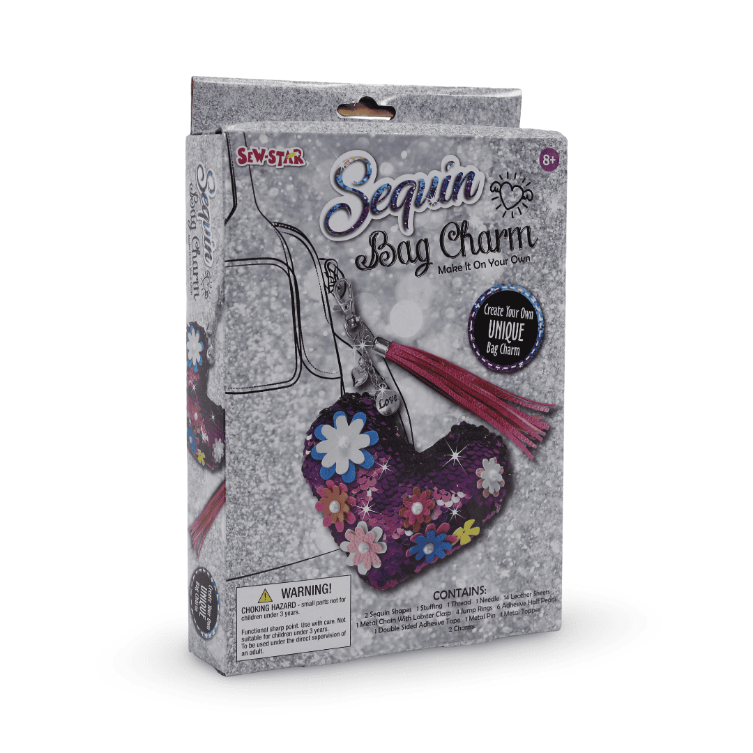 Sew Star Sequin Hanger Bag Charm DIY Kit