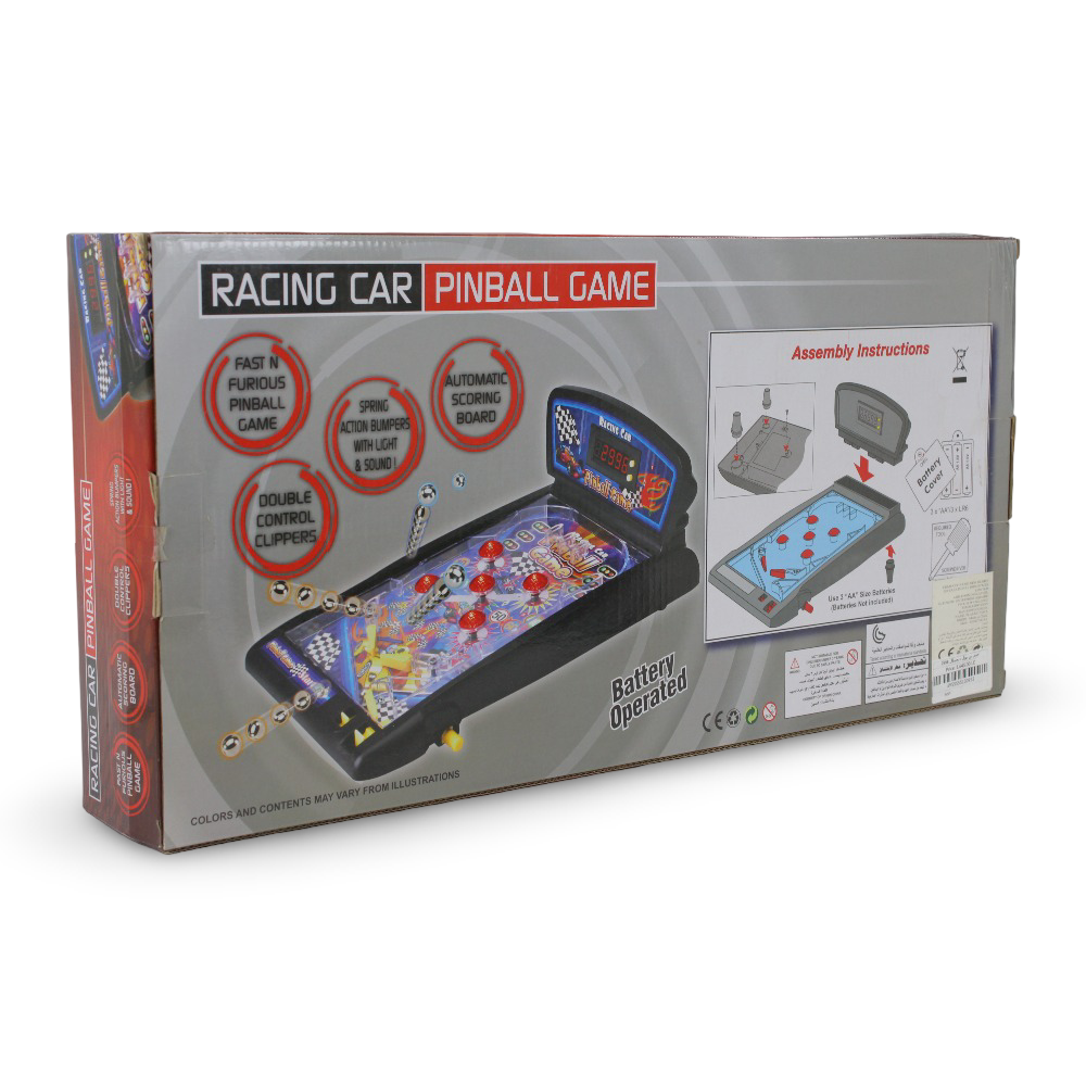 Racing Car Digital Pinball Game – Light & Sound Arcade Toy