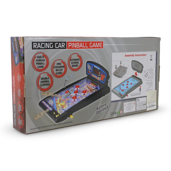 Racing Car Digital Pinball Game – Light & Sound Arcade Toy