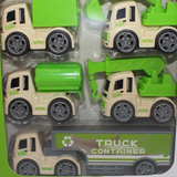 Die Cast Car Vehicles Toy Set – Mini 5 Engineering Vehicles