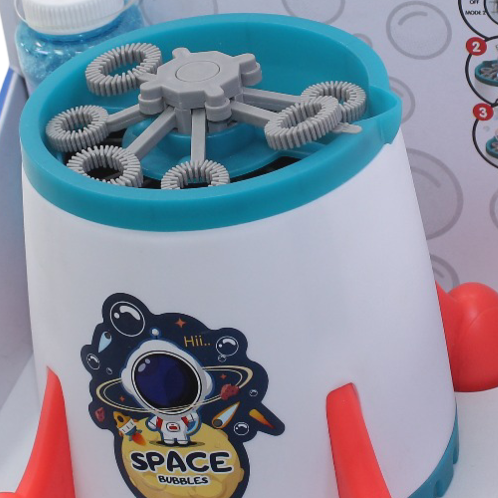 Space Bubble Machine Toy with Lights and Music