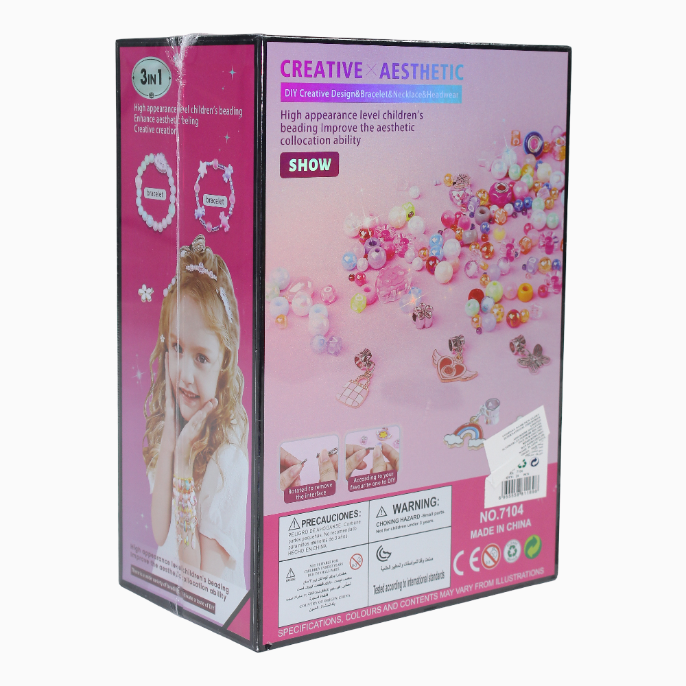 3in1 DIY Beads Set – Colorful Craft Kit