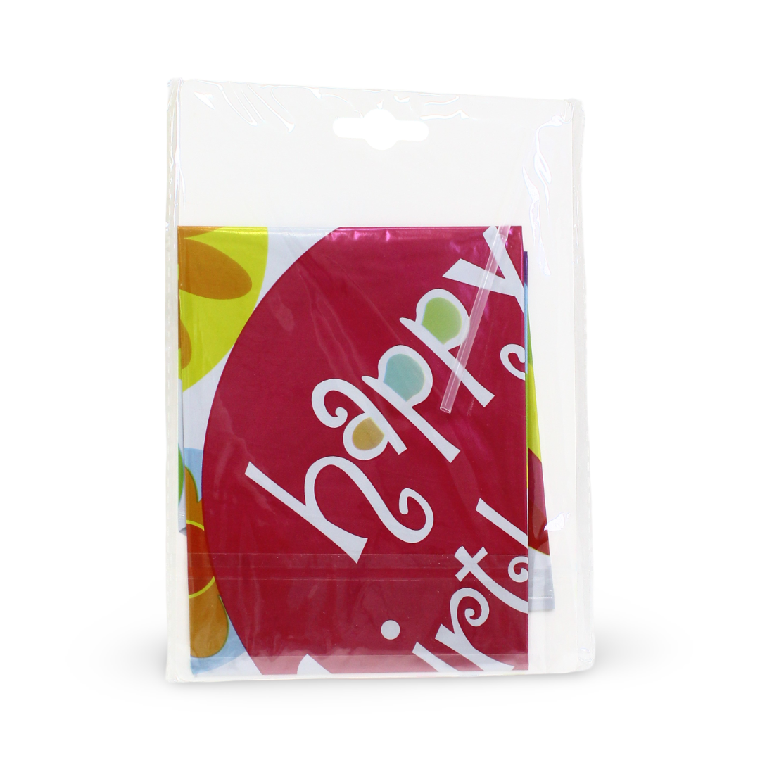 18-Inch Happy Birthday Foil Balloon – Floral Print