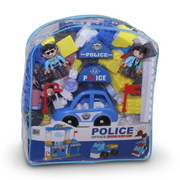 Police Building Blocks Set with Storage Bag