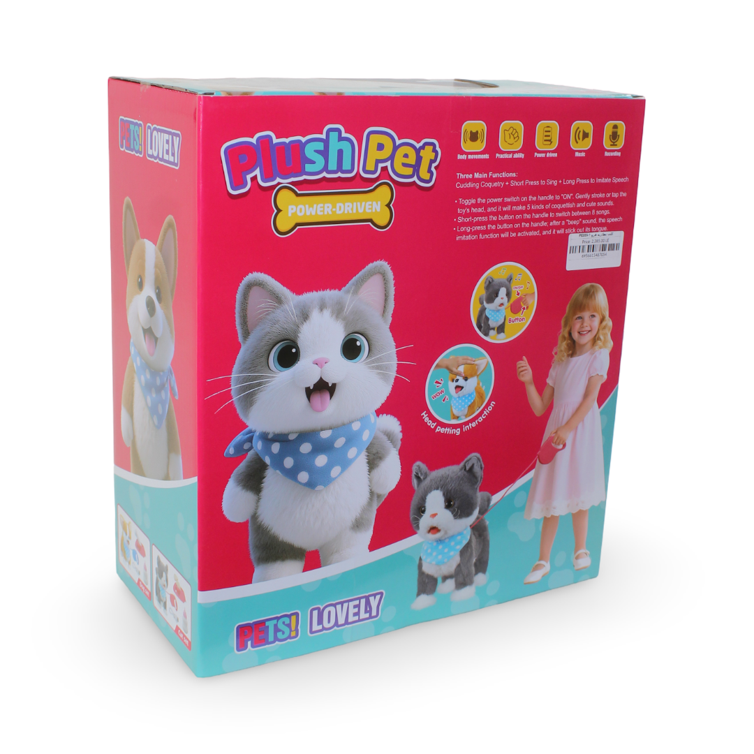 Plush Electronic Walking Corgi Toy