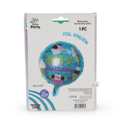 Xinhan Party 18-inch (45cm) Round Happy Birthday Foil Balloon
