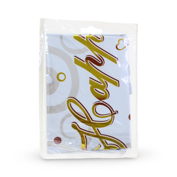 18-Inch Happy Birthday Foil Balloon – Silver & Gold