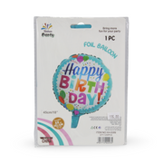 18-Inch Happy Birthday Foil Balloon – Assorted Designs