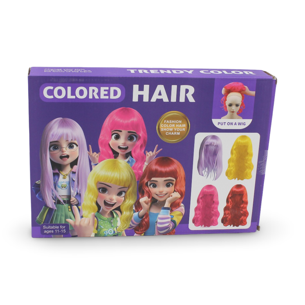 Colored Hair Weg Toy Set