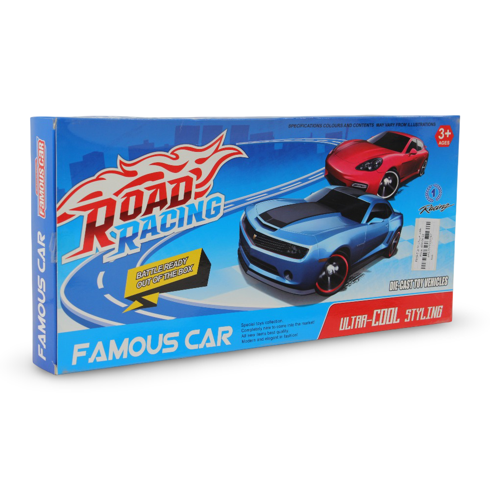 Famous Car Die-Cast Racing Cars Set – 12 Pieces