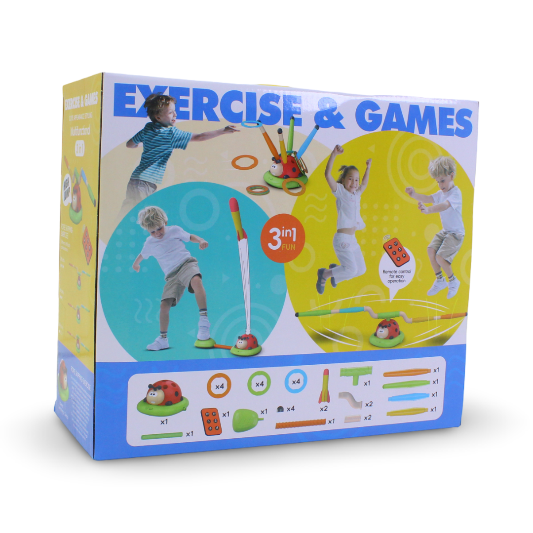 Exercise & Games 3-in-1 Ladybug Sports and Games Toy