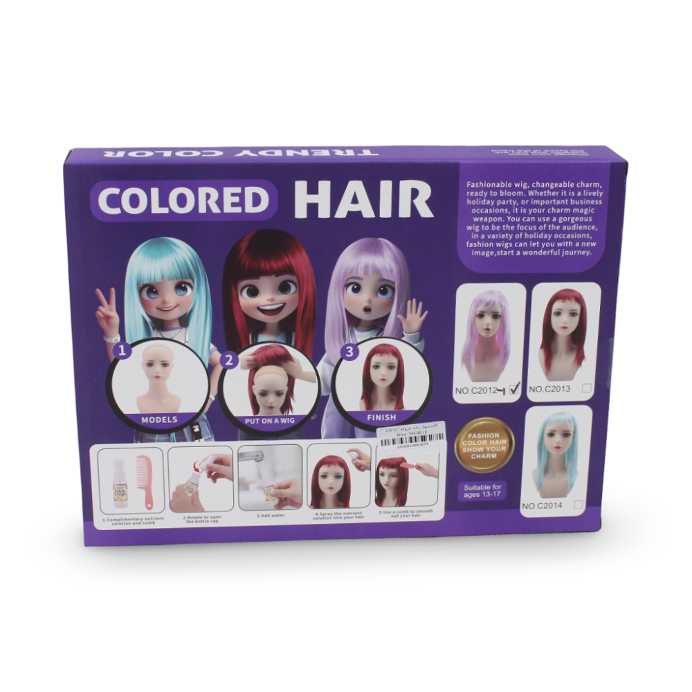Colored Hair Weg Toy Set