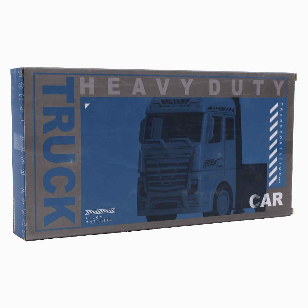 Die Cast Heavy Duty Truck Transporter With 3 Engineering Vehicles