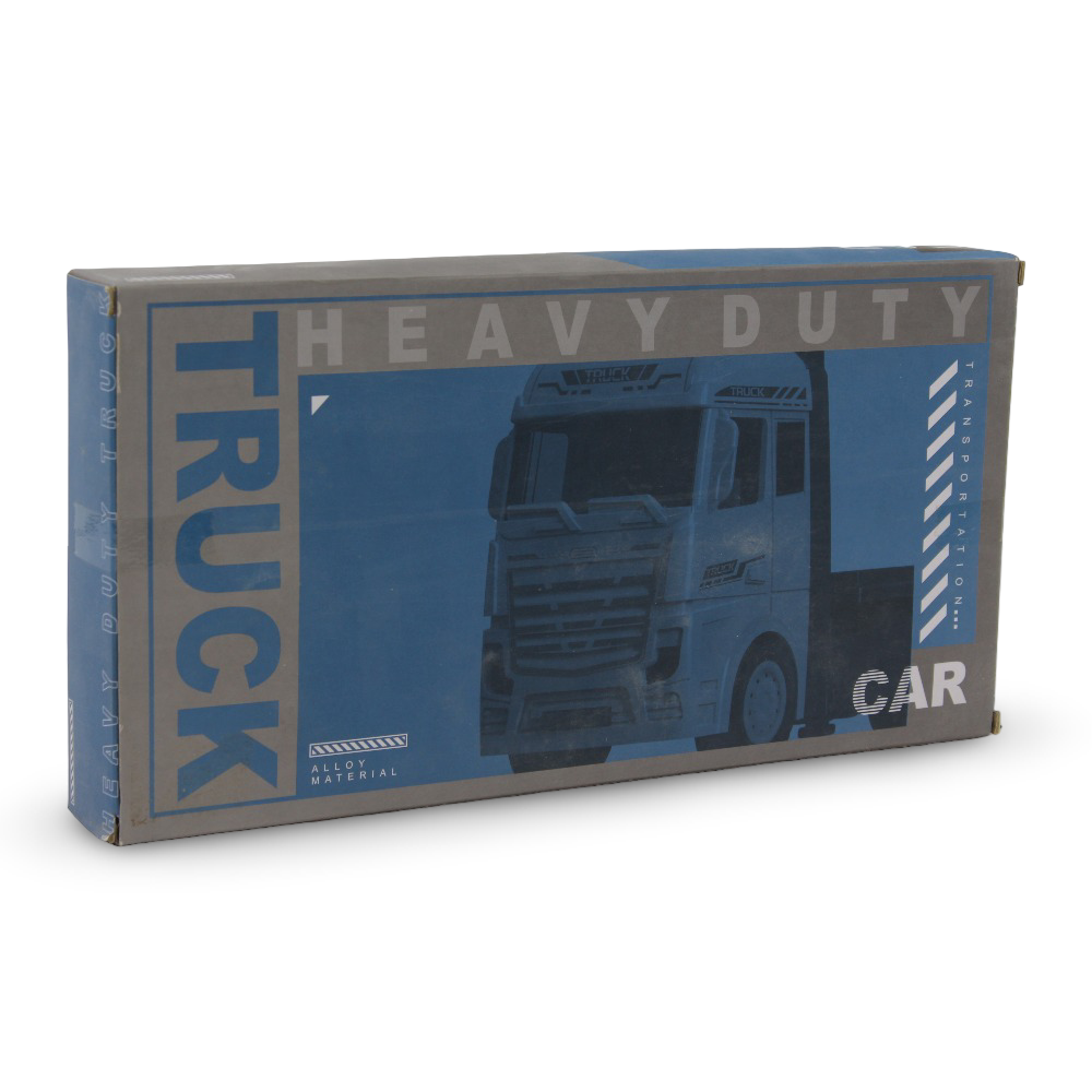 Die Cast Heavy Duty Truck Transporter With 3 Engineering Vehicles