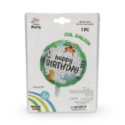 Xinhan Party 18-inch (45cm) Round Happy Birthday Foil Balloon