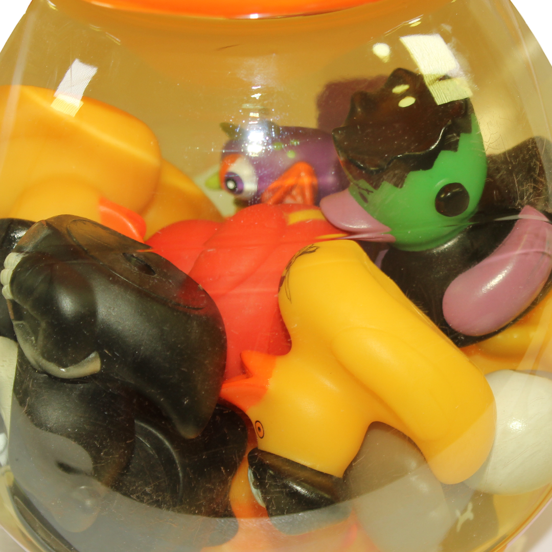 Duck Piggy Bank Toy with Light & Mini Figures