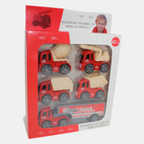 Die Cast Car Vehicles Toy Set – Mini Engineering Vehicles