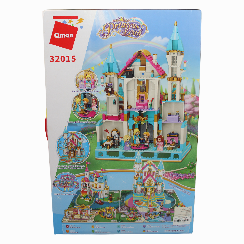 Princess Leah Flower Castle Ball Building Blocks - 1169 Pcs