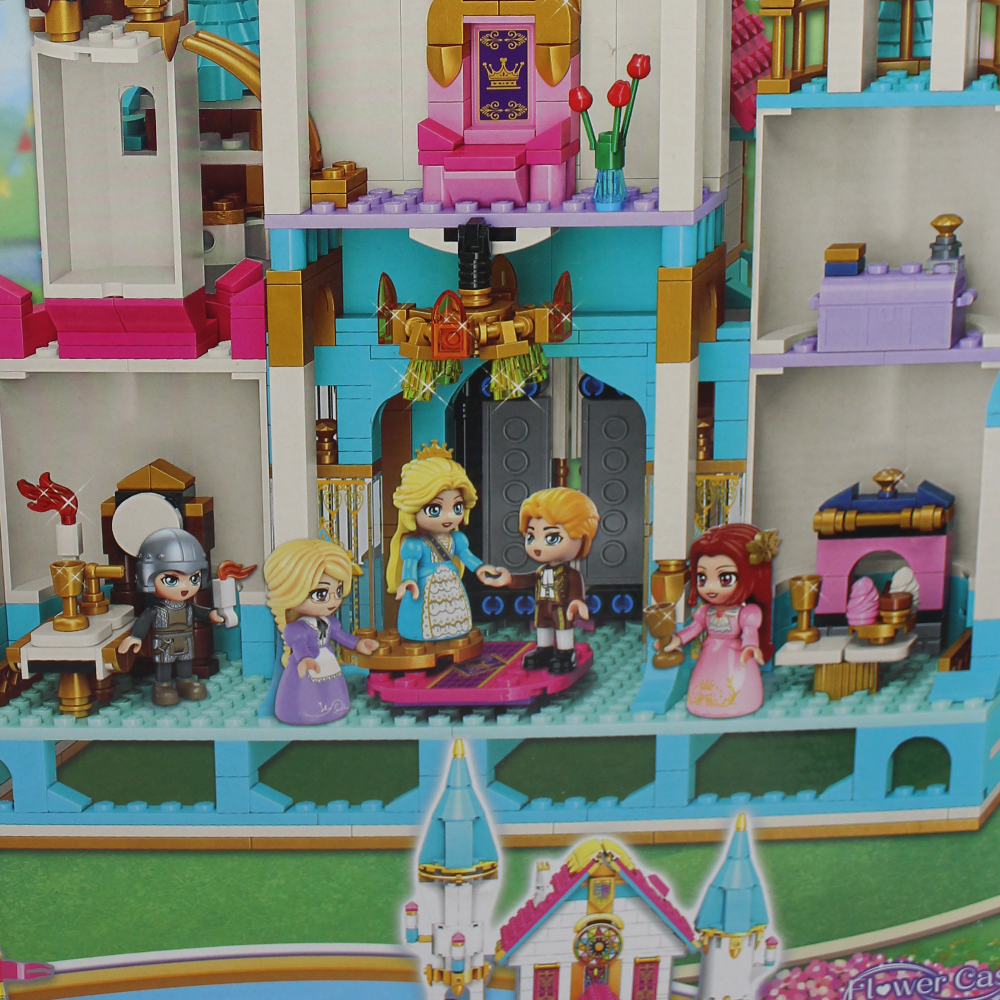 Princess Leah Flower Castle Ball Building Blocks - 1169 Pcs