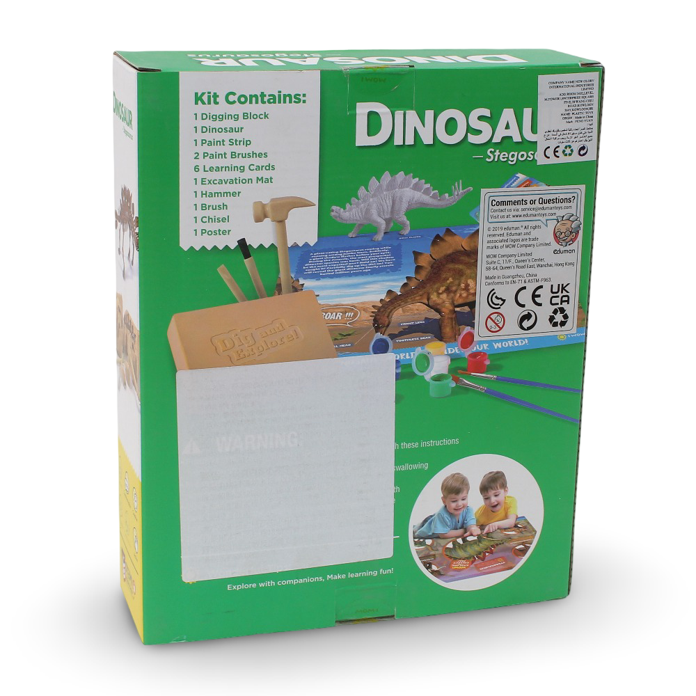Dinosaur Dig & Explore Stegosaurus 2-in-1 Science Activity Kit