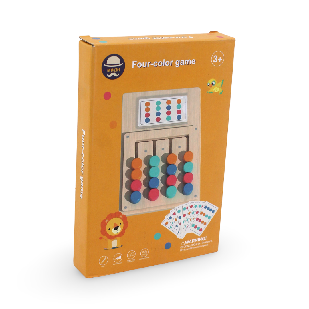 Four-Colour Game – Logic Matching Board with Cards - Toys - Bright Future