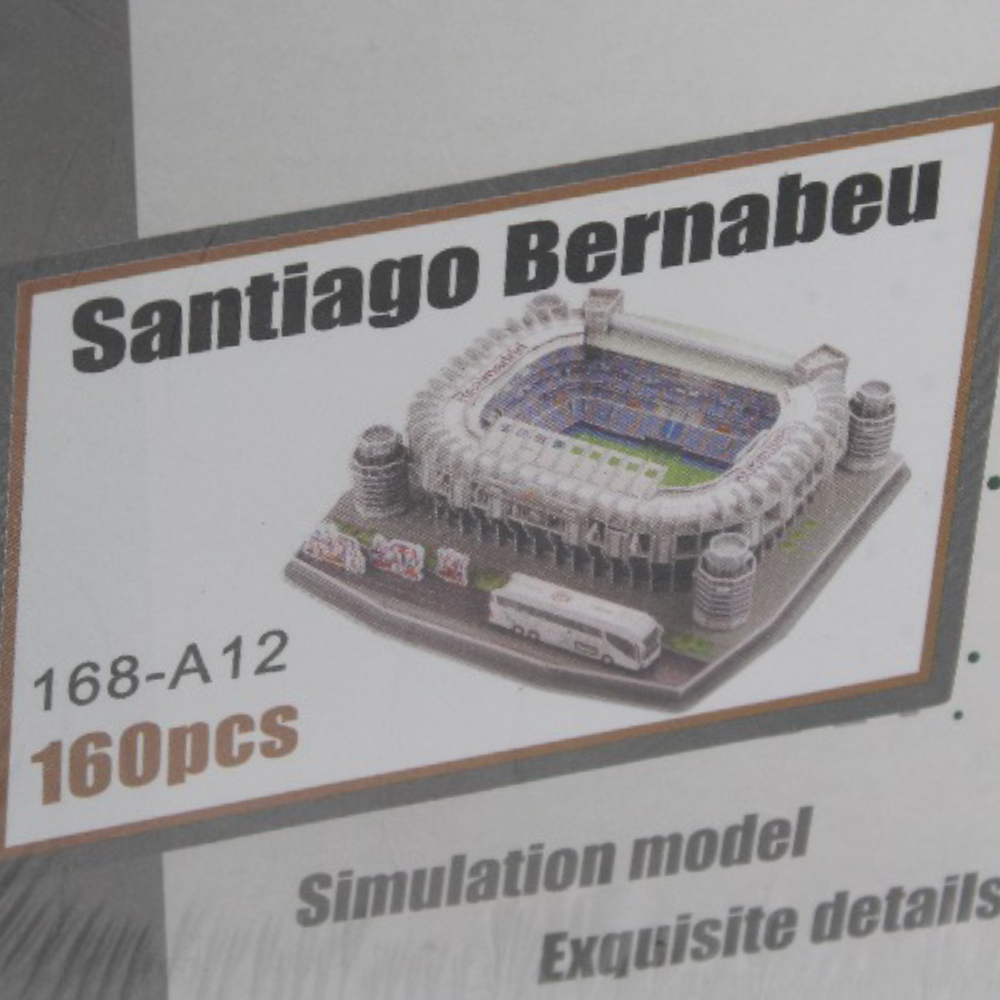 Zeindustry Toys Bernabeu Stadium 3D Puzzle – 160 Pcs