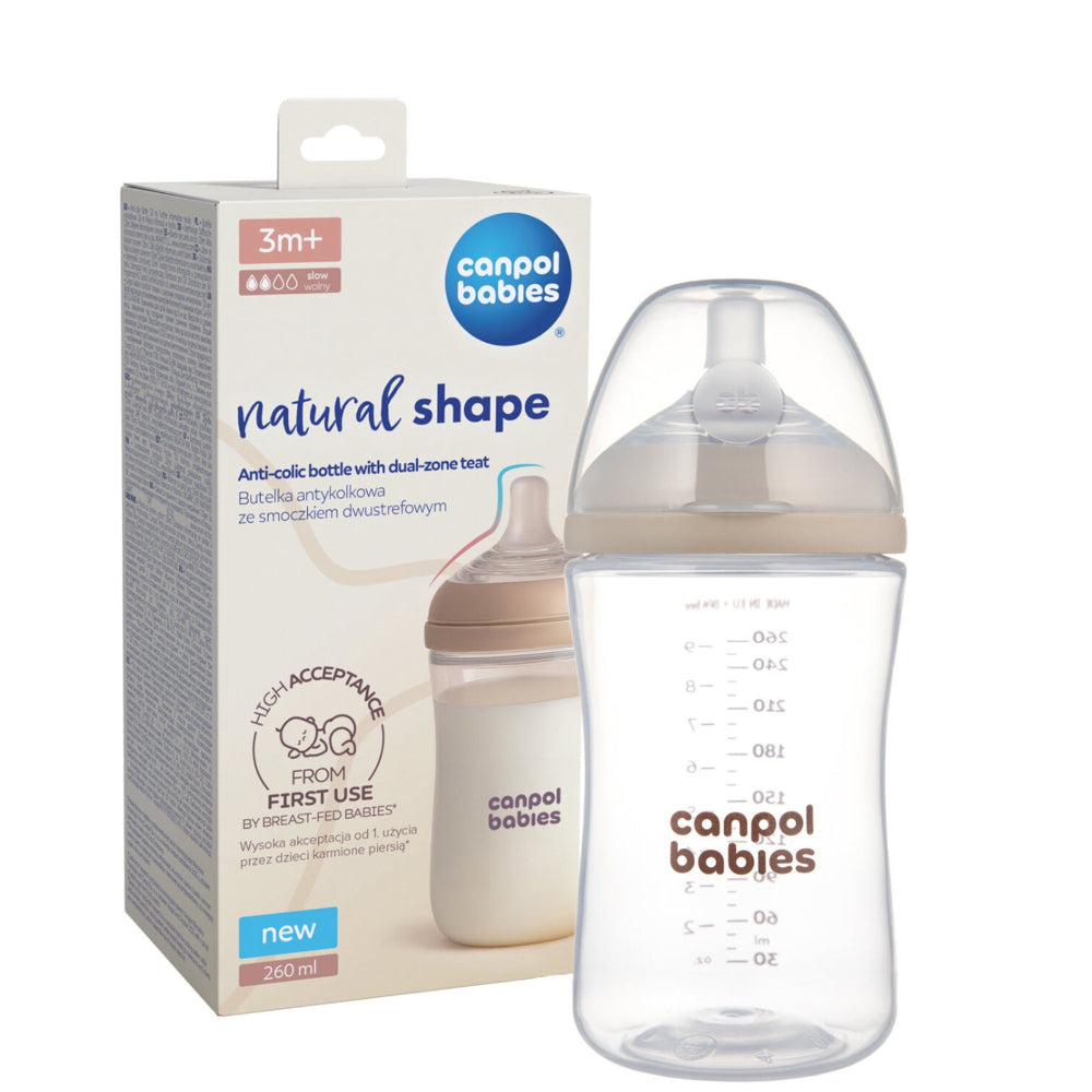 Canpol Babies Natural Shape Anti-Colic Bottle 260ml 3m+