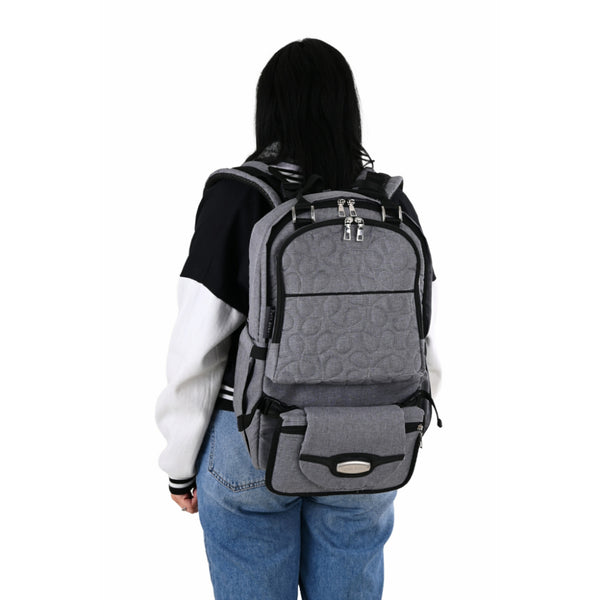 Petit Bebe Premium Go Diaper Bag – Grey