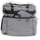 Petit Bebe Baby Diaper Bag Premium – Grey & Black