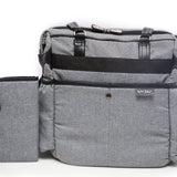 Petit Bebe Baby Diaper Bag Premium – Grey & Black