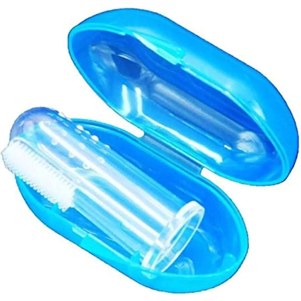 True Finger Toothbrush with Massager – Blue