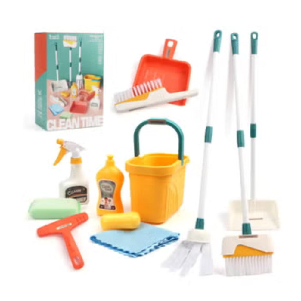 Clean Time Kids Cleaning Tools Playset - Toys - OKO