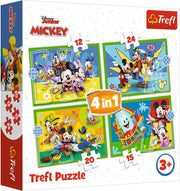 Trefl 4in1 Mickey Mouse Among Friends Puzzle