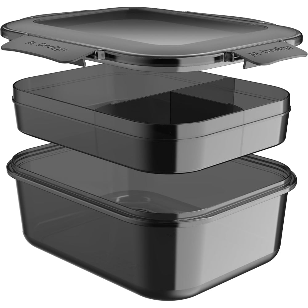 M-Design Fresco lunch Full Transparent 2.1L – Black