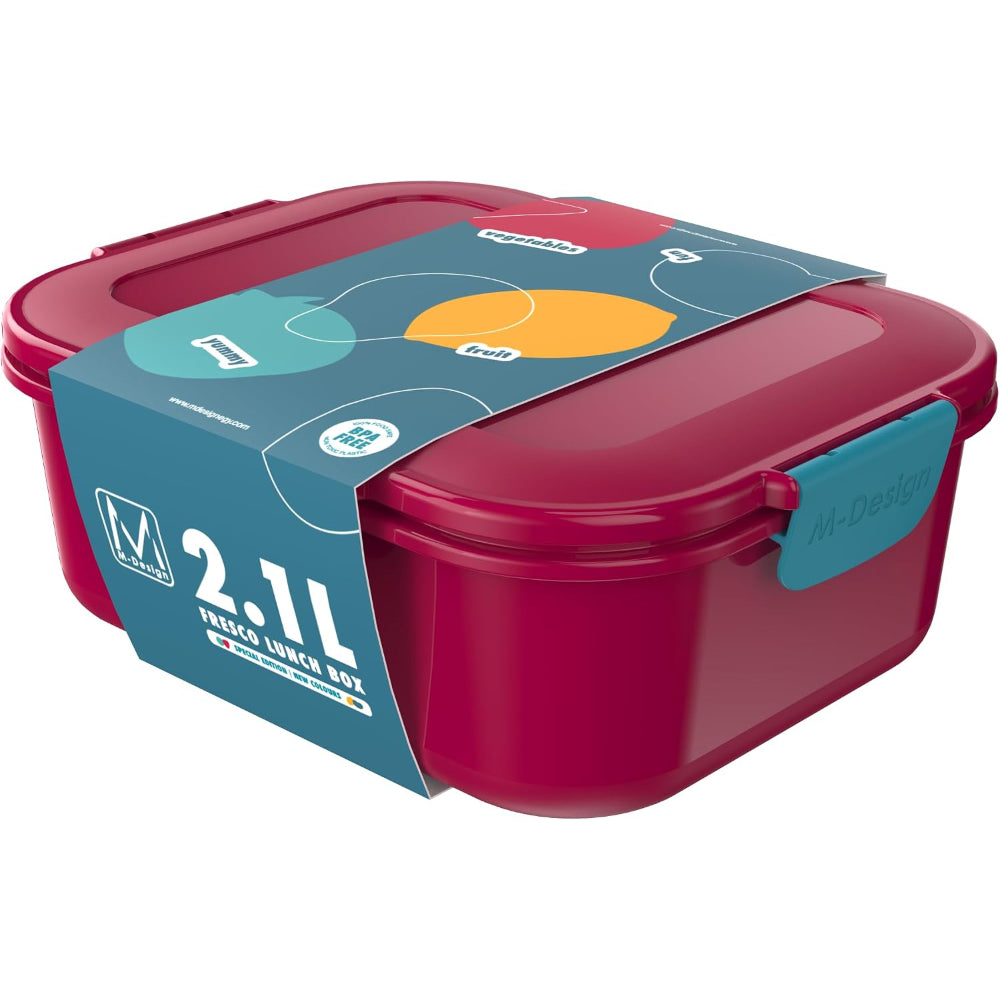 M-Design Lunch Box – 2.1 L Fuchsia/Teal