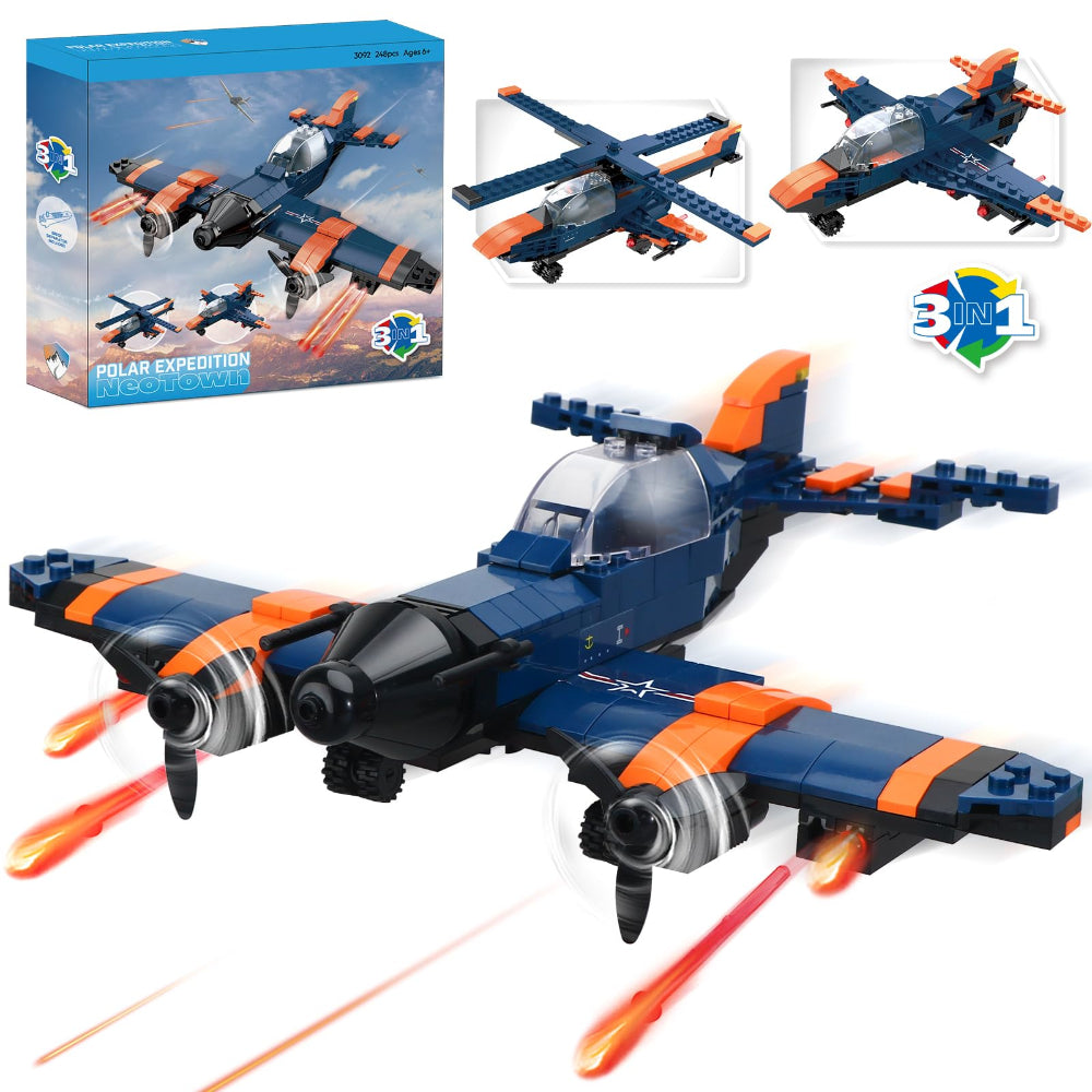 Cogo Polar Expedition Neotown 3-in-1 Building Block Set - Toys