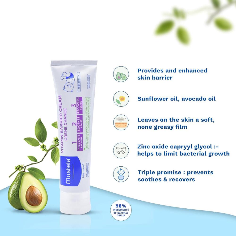 Mustela Vitamin Barrier Cream 50ml