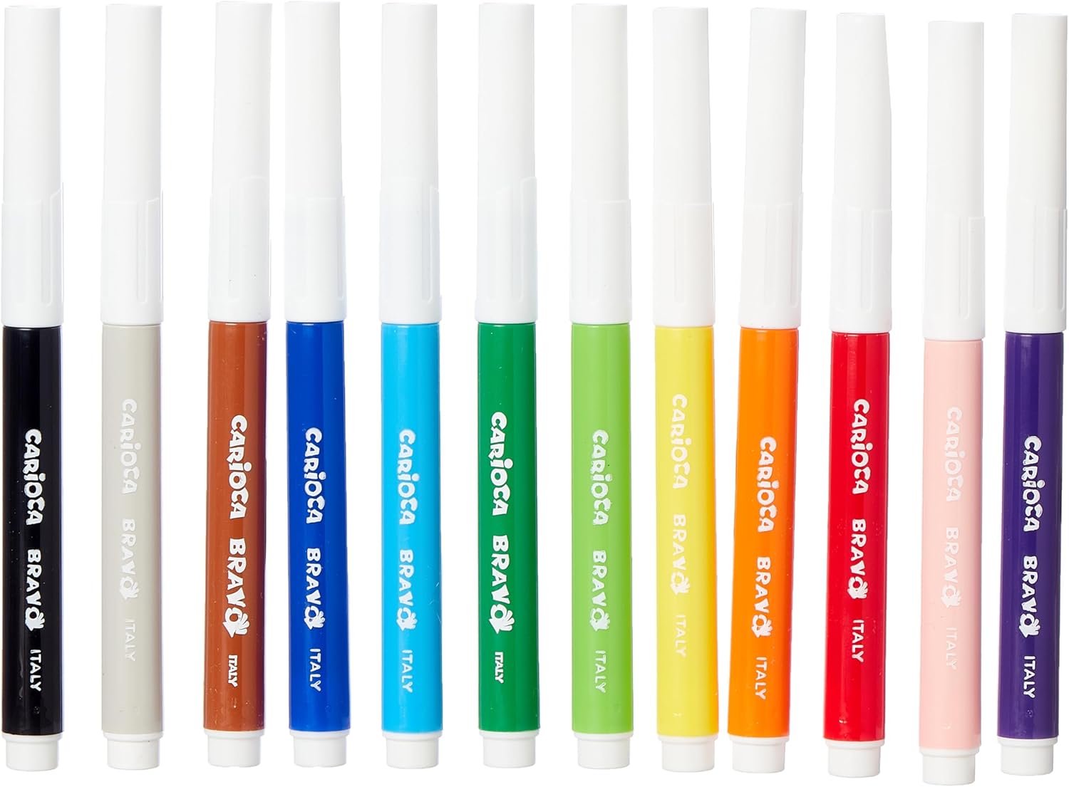 Carioca Bravo Thick Felt Tip – 12 Colors