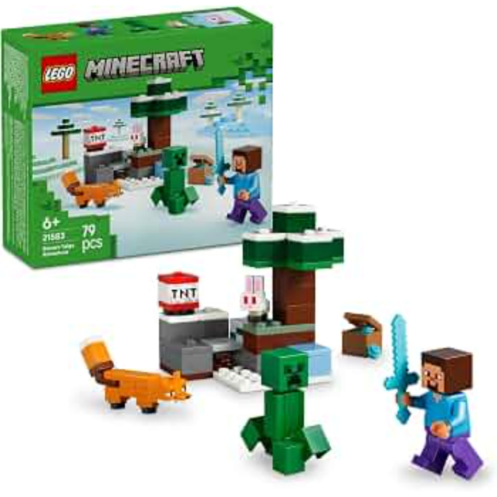 Lego Minecraft Steve's Taiga Adventure Set – 79 Pcs - Toys