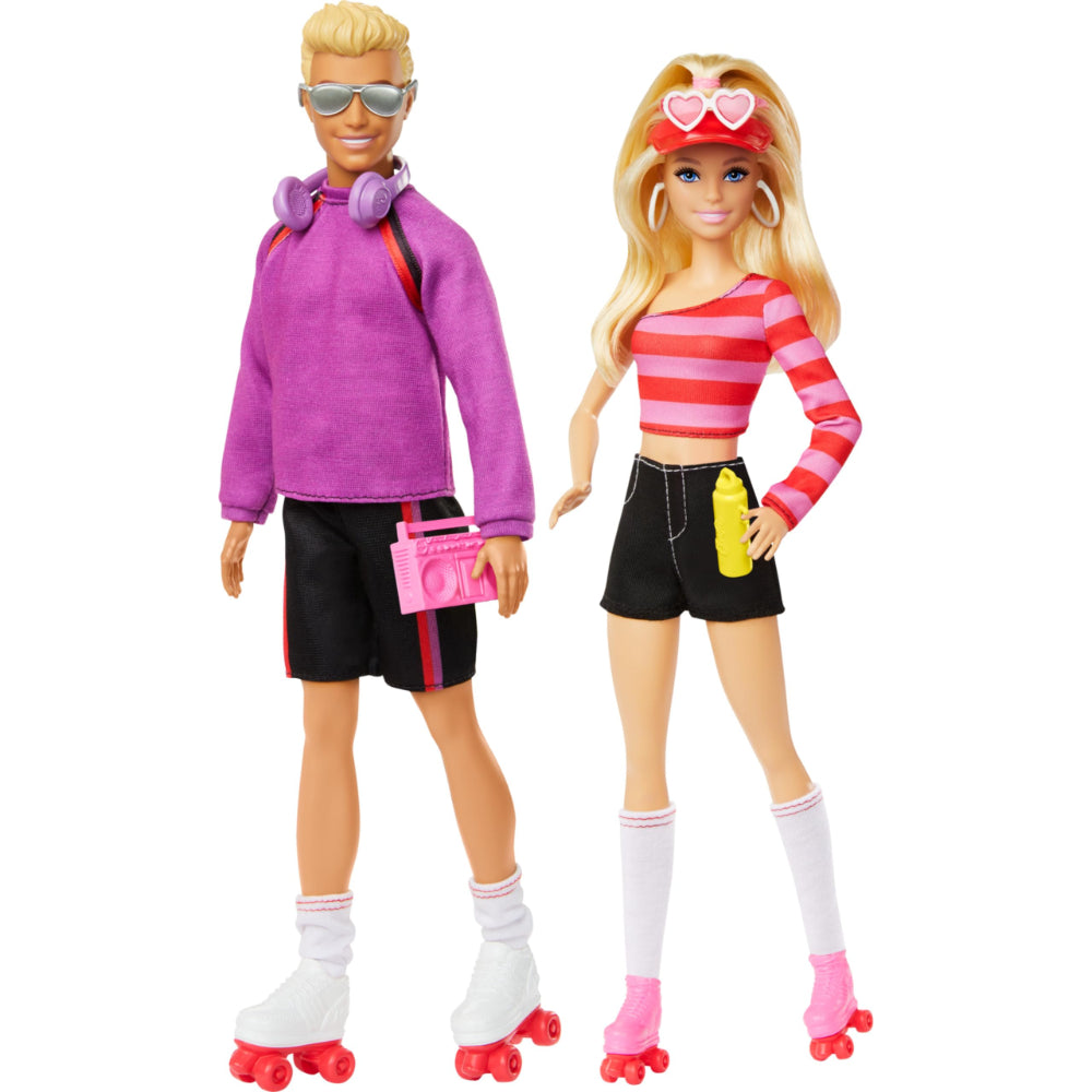 Mattel Barbie 65th Anniversary Roller-Skating Barbie and Ken Doll