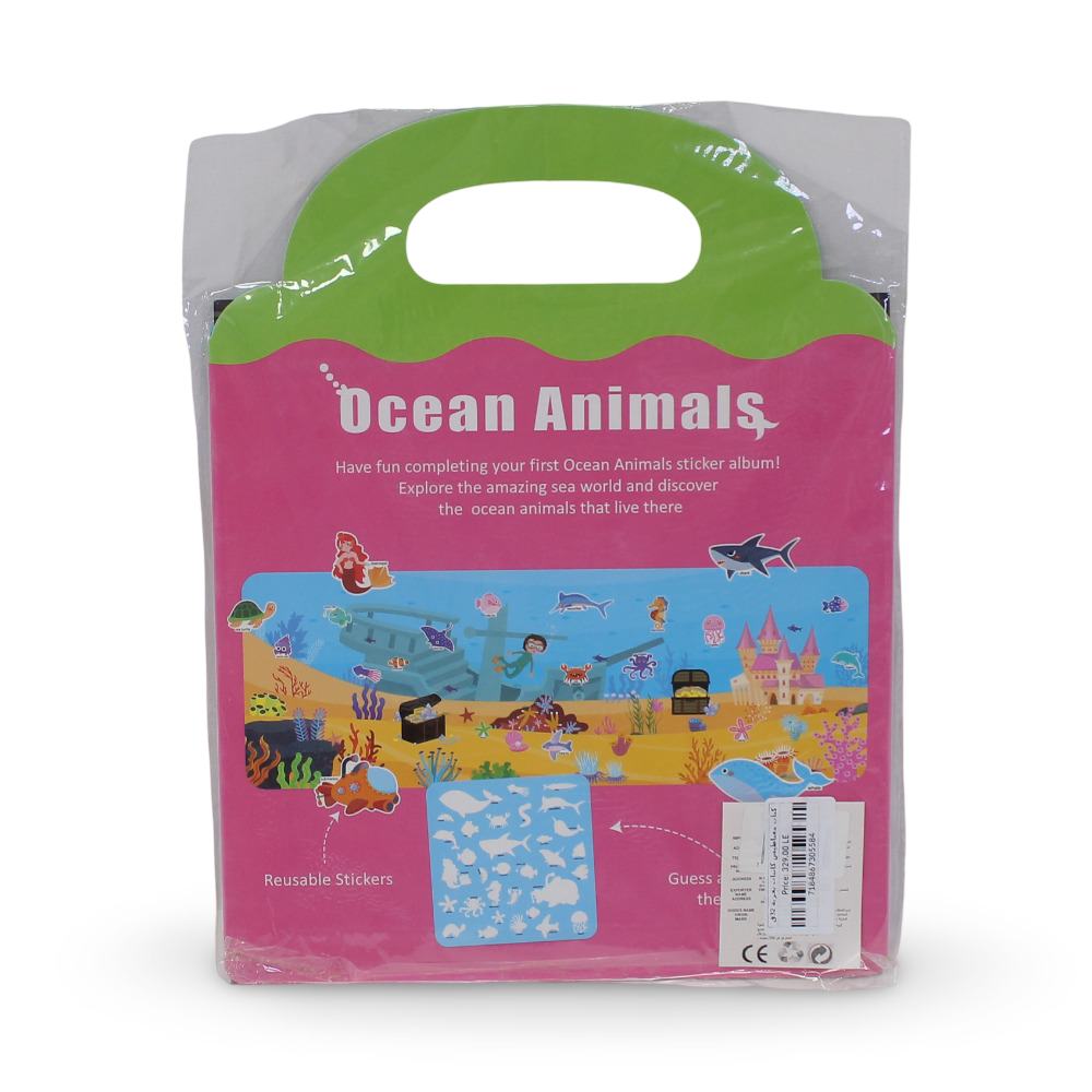 Reusable Magnetic Stickers Book Ocean – 32 Pcs
